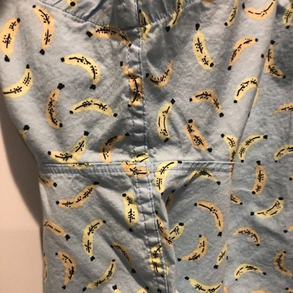 Public Opinion Short Sleeve Regular Fit Shirt - XXL - Blue/Banana Pattern - Picture 5 of 6